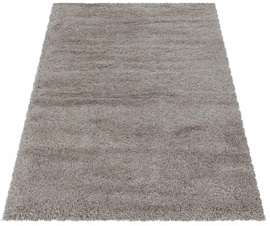 Dywan shaggy Fluffy Super Soft beżowy 80 cm x 150 cm