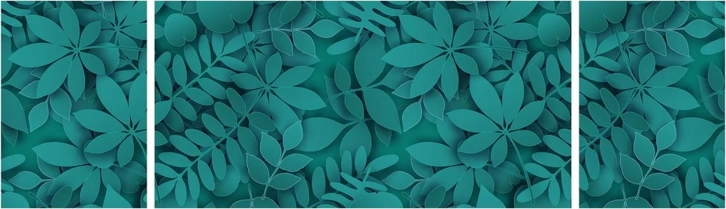 Obraz liści (170x50 cm)