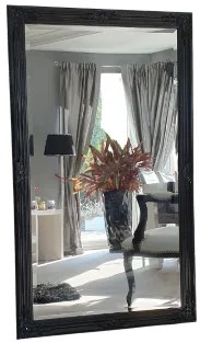 Lustro w czarnej ramie 146x86cm