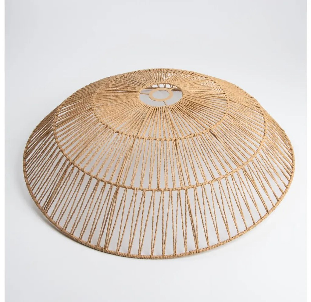 Uniwersalny abażur KERIA, o średnicy 70 cm, brązowy