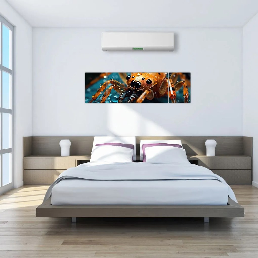 Obraz - Szczegół pająka (170x50 cm)