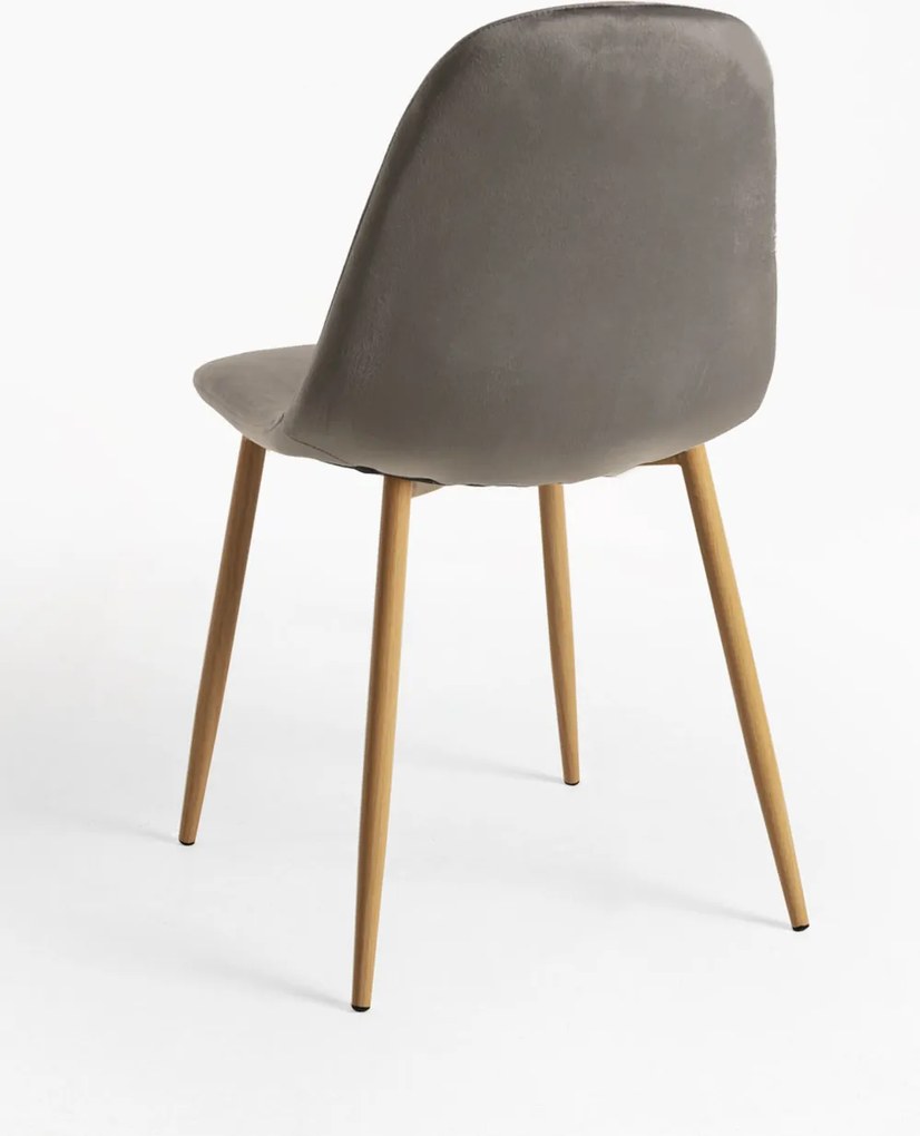 Zestaw 4 Krzese Teok Aksamitne