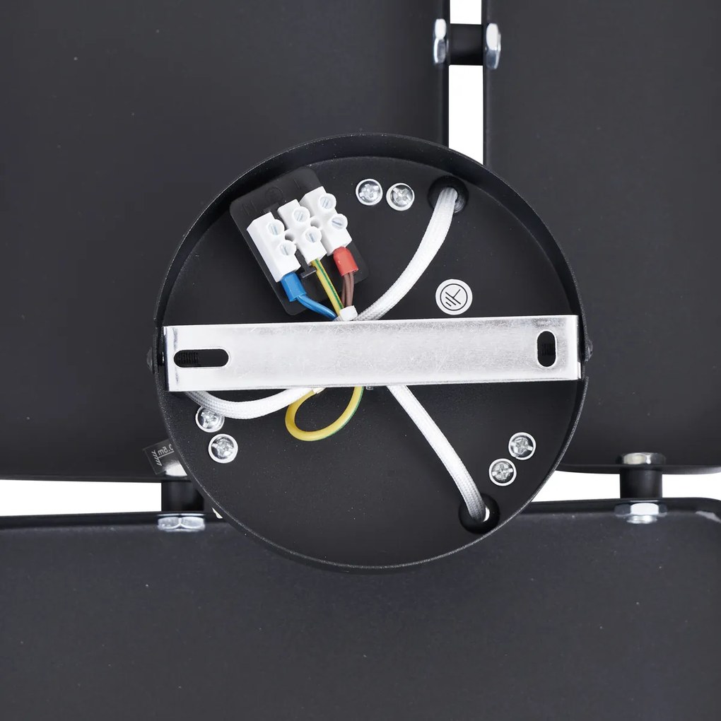 Designerski kinkiet czarny 3-źródła światła - Planes