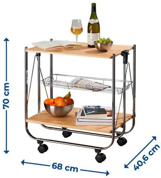 Stolik barowy na kółkach DELUXE DINETT, WENKO