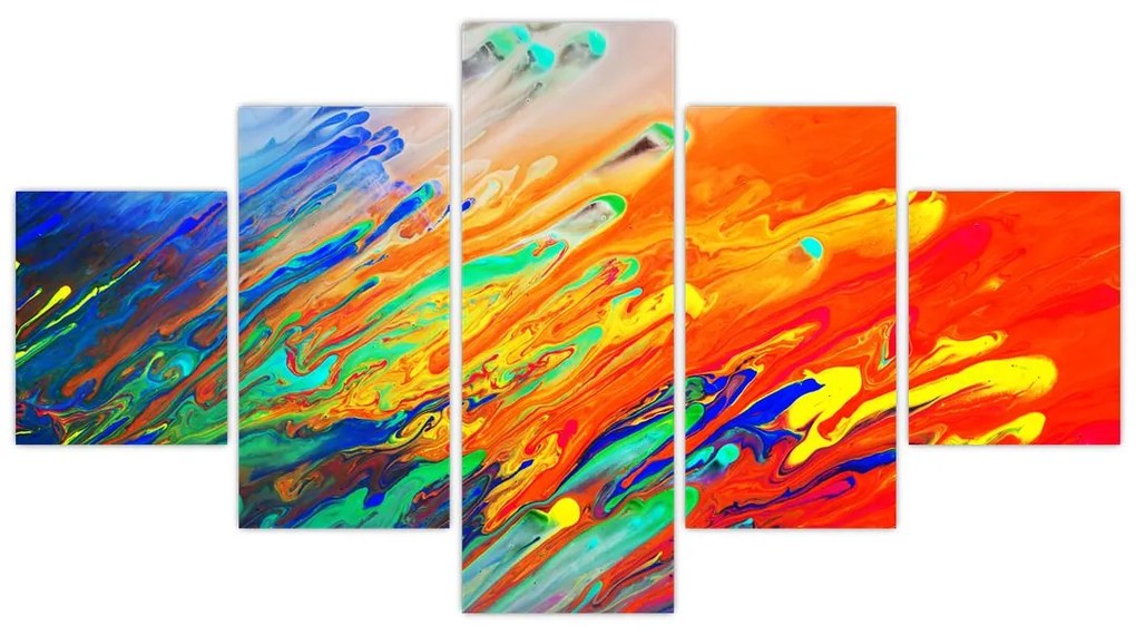 Obraz - Kolorowa abstrakcja (125x70 cm)
