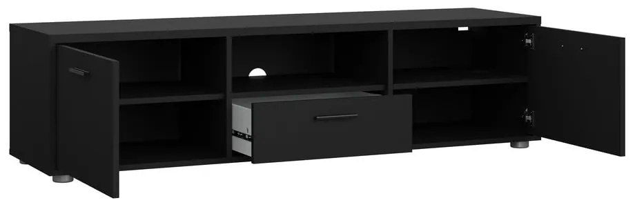 Czarna szafka pod TV 147x38 cm Media – Tvilum