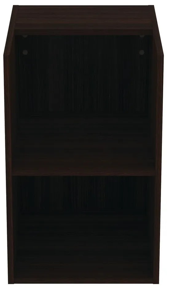 Ciemnobrązowa niska wisząca szafka łazienkowa w dekorze dębu 40x63 cm i.Life B – Ideal Standard