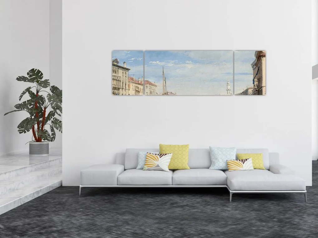Obraz - Richard Parkes Bonington, The Grand Canal, reprodukcje (170x50 cm)