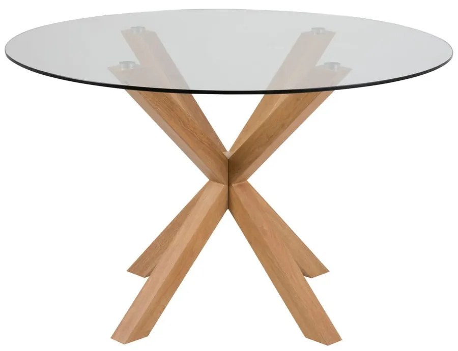 Stolik do jadalni ze szklanym blatem Actona Heaven, ⌀ 119 cm