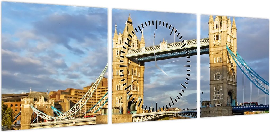 Obraz - Tower Bridge (z zegarem) (90x30 cm)