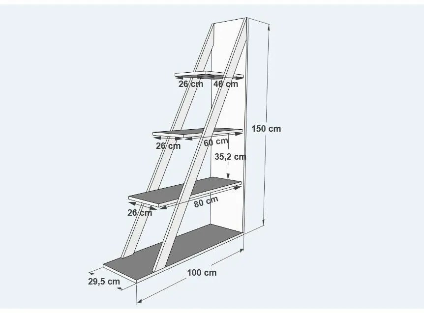Biblioteczka Arven Anthracite