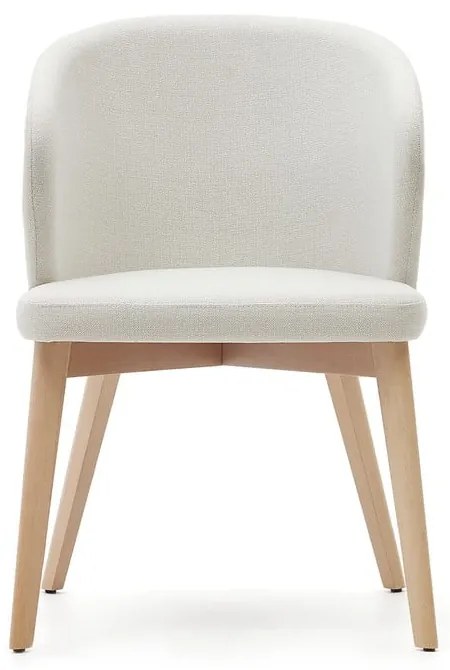 Kremowy tapicerowany fotel jadalniany Darice – Kave Home