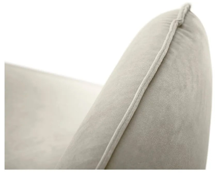 Beżowa aksamitna sofa Cosmopolitan Design Florence, 160 cm