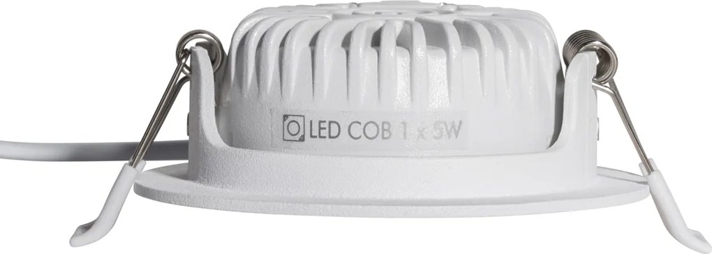 Set van 6 moderne inbouwspots wit 8,2cm incl. LED IP54 ultra slim - Pupil