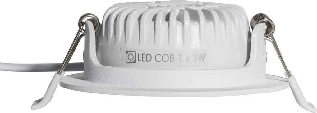 Zestaw 6 nowoczesnych białych reflektorów wpuszczanych 8,2 cm z LED IP54 Ultra Slim - Pupil