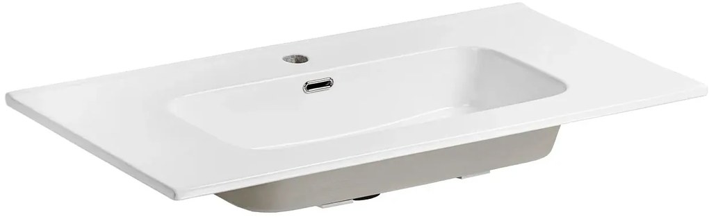 Biała ceramiczna umywalka meblowa 90 cm W1-D91