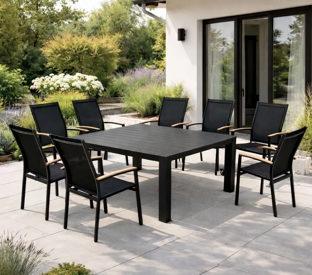 Doppler PRATO EXPERT WOOD ogrodowy zestaw wypoczynkowy 8+1