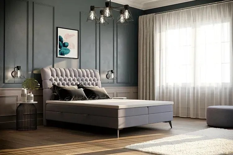 Podwójne łóżko boxspring Cremona 180x200 - 32 kolory