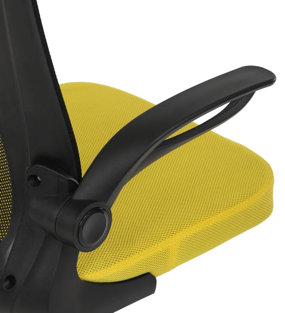 Autronic KA-K2006 YEL Krzesło biurowe, żółte