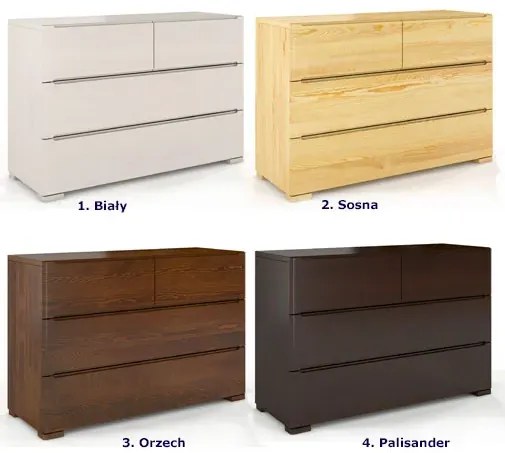 Komoda drewniana 4 szuflady Inca 3S - Palisander