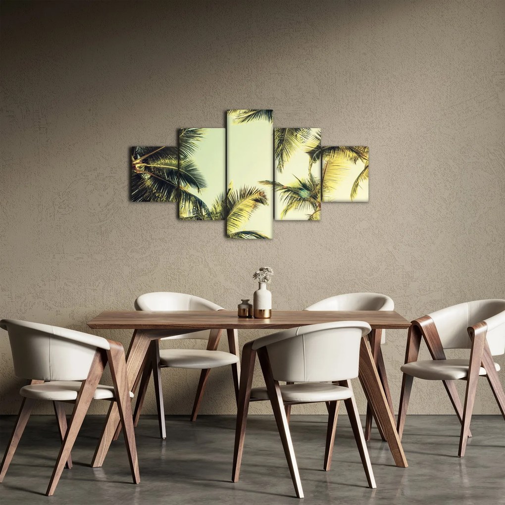Obraz z palmami kokosowymi (125x70 cm)