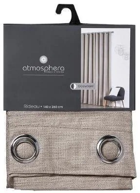 Zasłona gotowa ma przelotkach NATTE, 140 x 260 cm