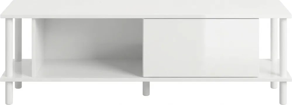 PROMOCJA Stolik RTV PARIS 150 cm, biały II. jakość