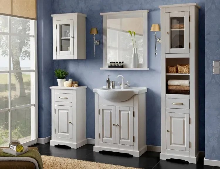 Biała szafka umywalkowa stojąca T3-N34