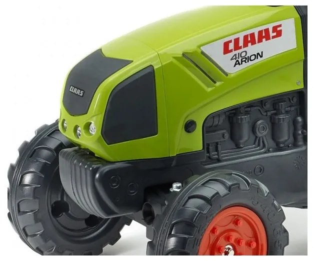 Falk traktor claas na pedały z przyczepą jednoosiową klakson
