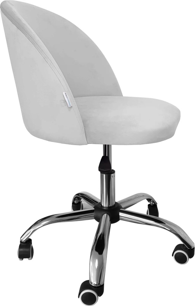 Fotel obrotowy COLIN krzesło biurowe fotel ergonomiczny do biurka : Kolor Stelaża - Chrom, Kolor tkaniny - VELVET - MG39, Typ siedziska - Siedzisko obrotowe 360°, Typ tkaniny - Velvet