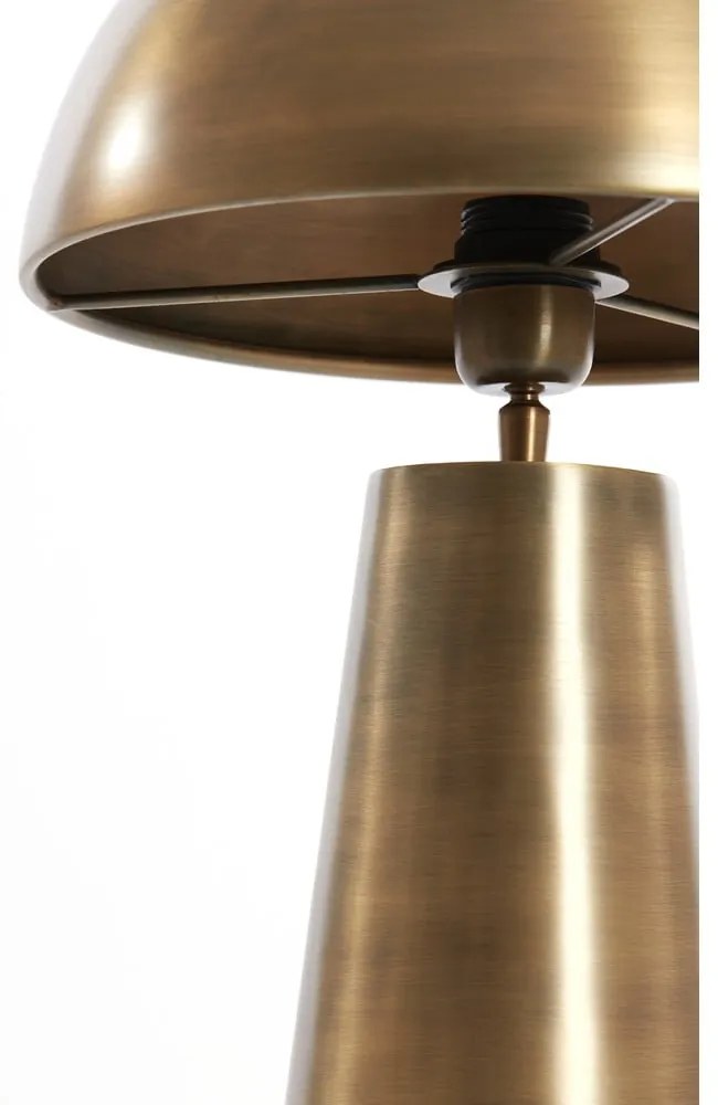 Lampa stołowa w kolorze brązu z metalowym kloszem (wysokość 52 cm) Dita – Light & Living