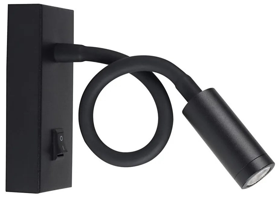 Kanlux 32522 - LED lampka TONIL LED/2,7W/230V czarna, elastyczna