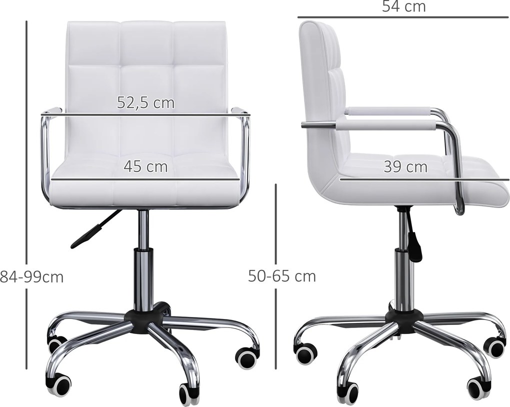 Vinsetto Fotel Biurowy z Funkcją Masażu i Ogrzewania Podnóżek Regulowany do 120kg Brązowy | Aosom PL