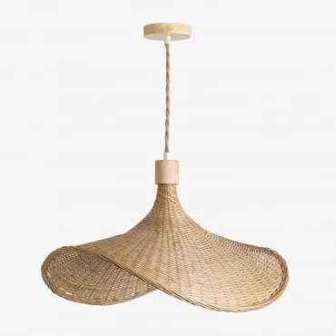 Lampa Sufitowa Z Bambusa Chaifer Miel & 55 X 45 Cm & A - Sklum