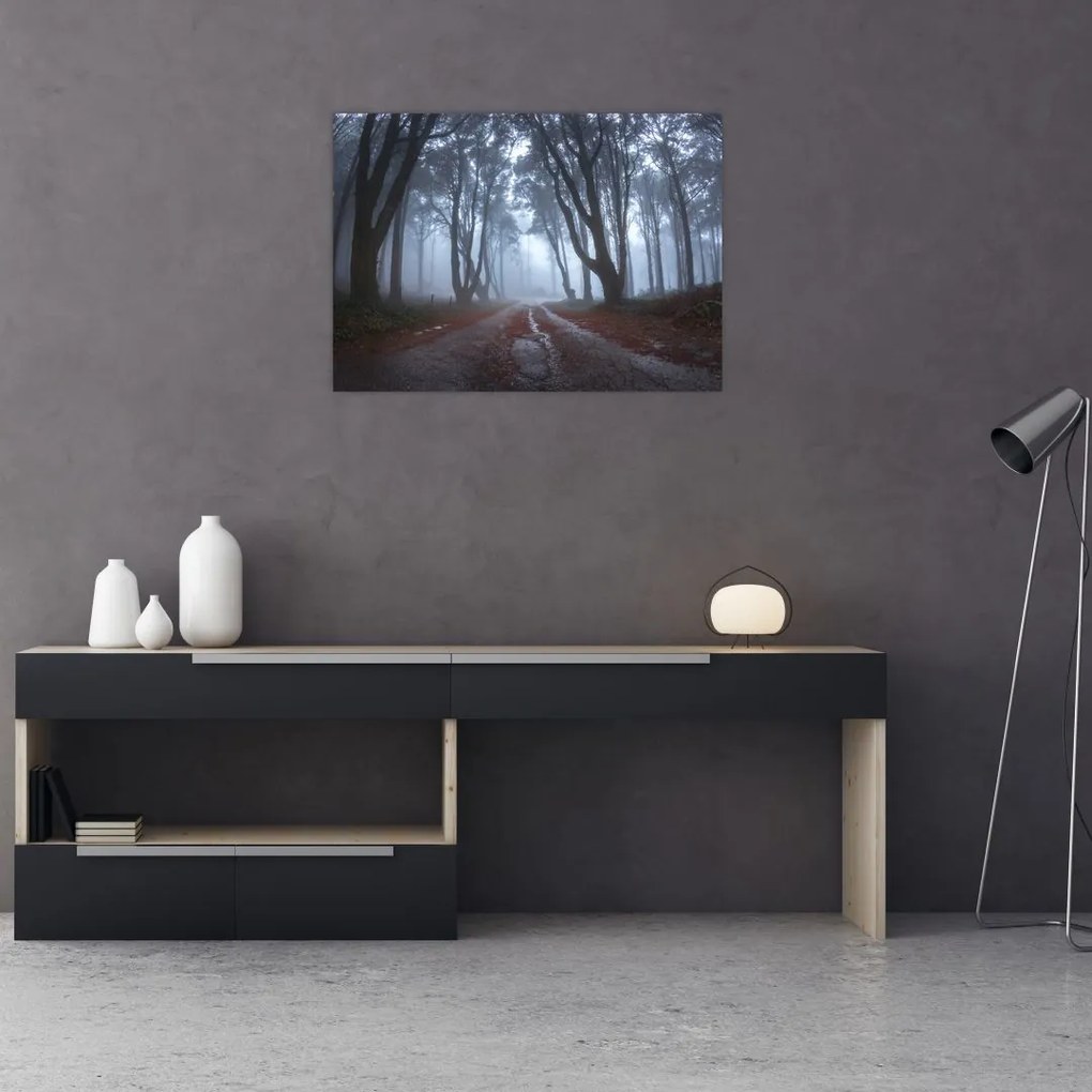 Obraz na szkle - W deszczowy dzień (70x50 cm)