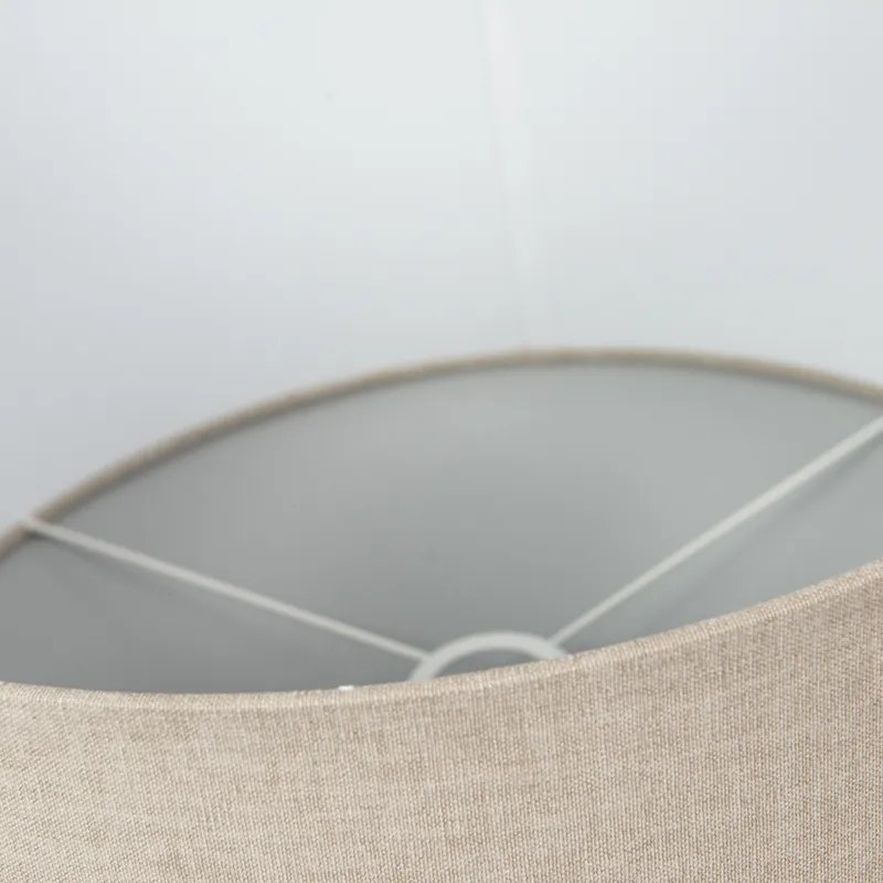 Abażur materiałowy jasnobrązowy 50/50/25 Nowoczesny