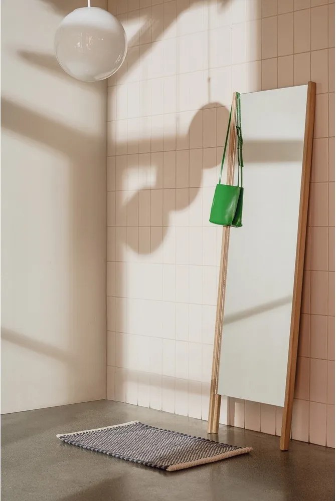 Lustro z drewnianą ramą stojące 49x166 cm Lun – noo.ma