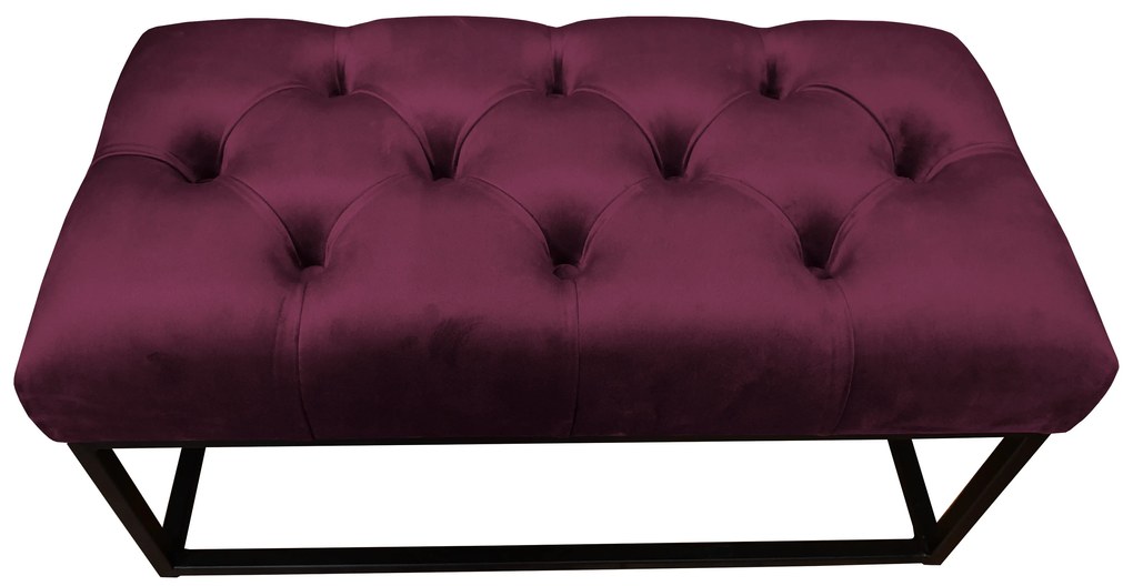 Ławka CHESTERFIELD LOFT MG02 pufa podnóżek metal