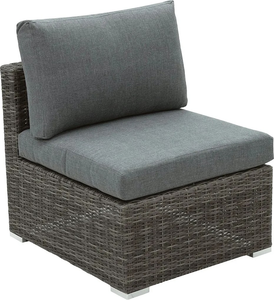 Zestaw narożnikowy rattanowy MALIBU dla 5 osób (szary)