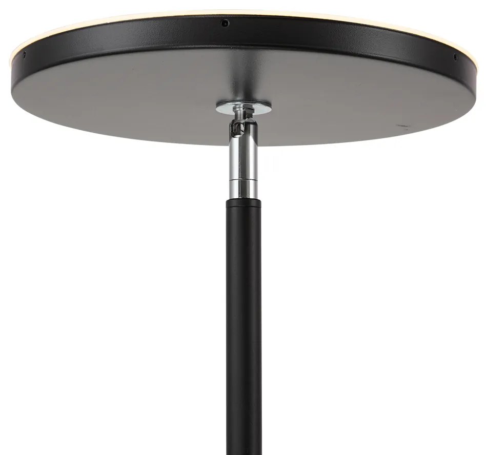 Nowoczesna lampa podłogowa czarna z diodą LED, ściemnialna RGB z pilotem - Sjors Nowoczesny Oswietlenie wewnetrzne