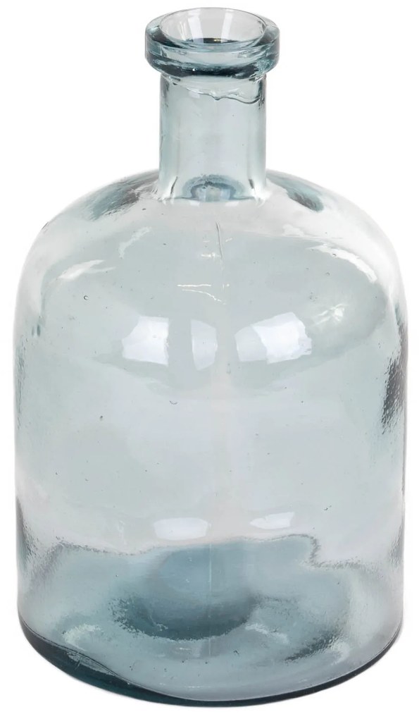 Wazon ze szkła z recyklingu, butelka, 24 cm