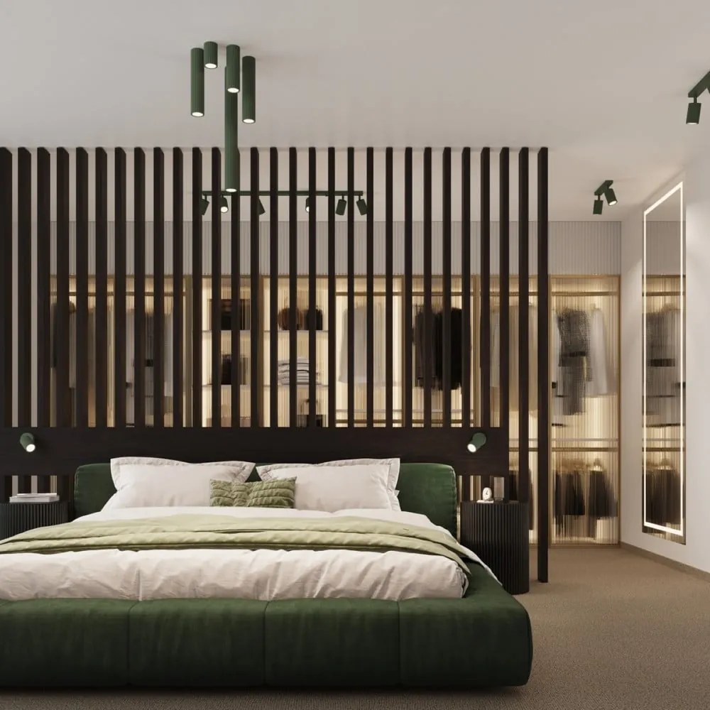 Zielona lampa punktowa 25x25 cm Gleam – Sollux