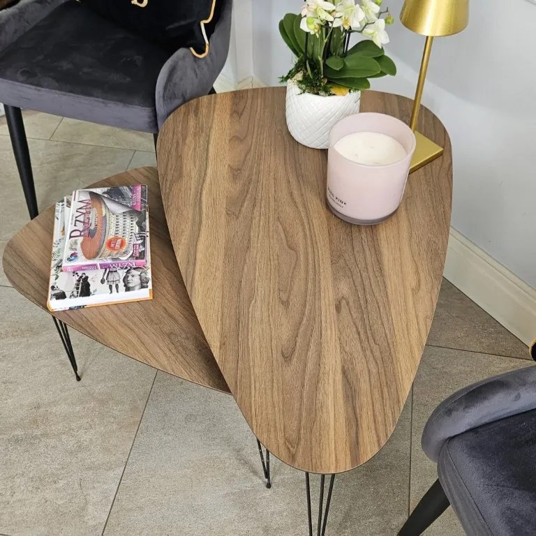 Zestaw 2 stolików kawowych