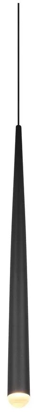 Czarna lampa wisząca LED ø 14 cm Cala – Trio Select