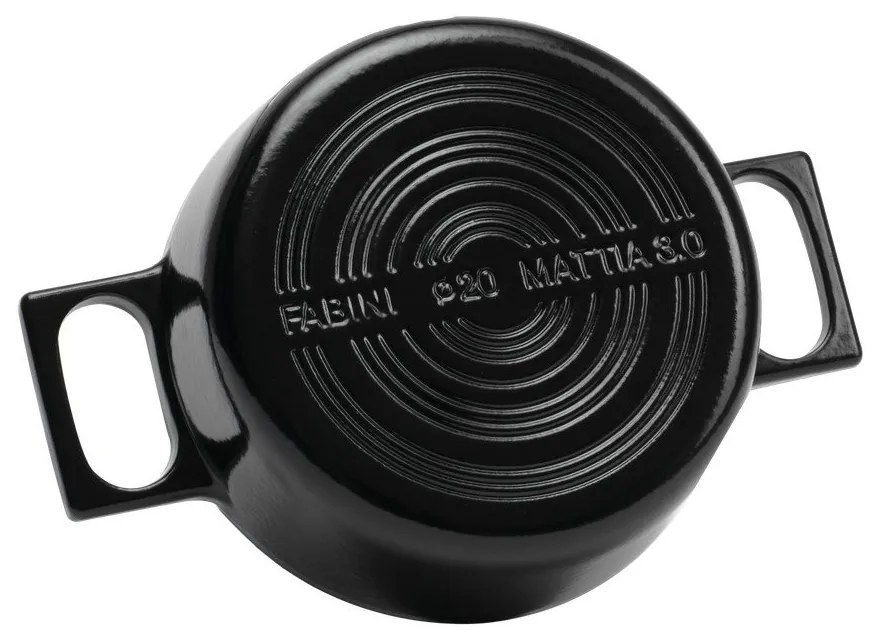 Garnek żeliwny z pokrywką odpowiedni na indukcję 2 l Mattia 3.0 – FABINI