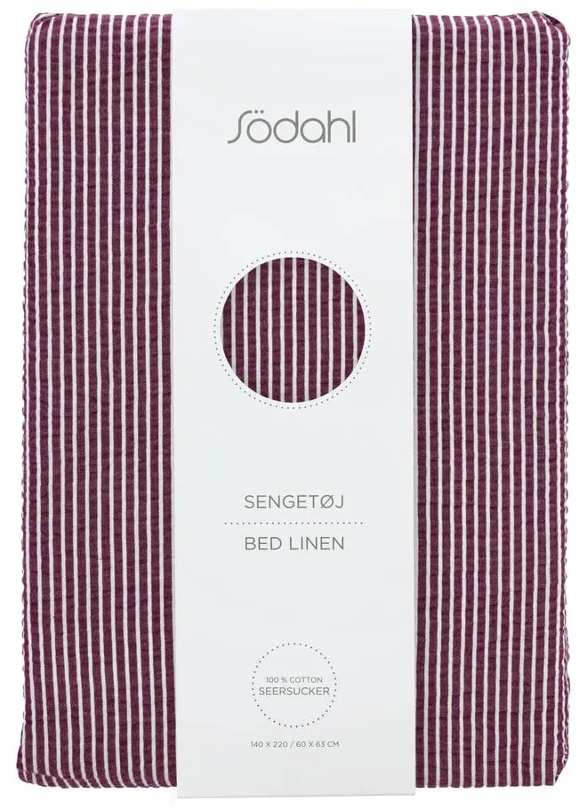 Fioletowa bawełniana pościel jednoosobowa 140x200 cm Cheerful – Södahl