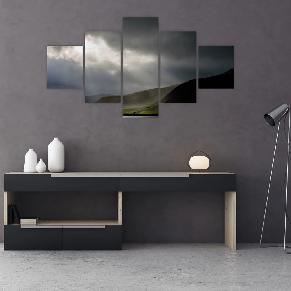Obraz zbliżającej się burzy (125x70 cm)