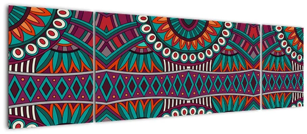 Obraz abstrakcji ozdobnej (170x50 cm)