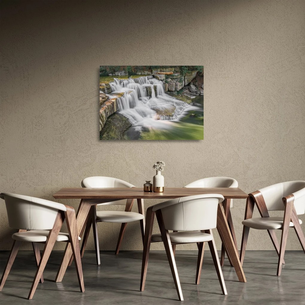 Obraz na szkle - wodospady (70x50 cm)