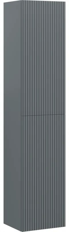 Mexen Rivel słupek łazienkowy 35 cm, 2 drzwi, ryflowany, grafit mat - 91A21-03016-2-BF66